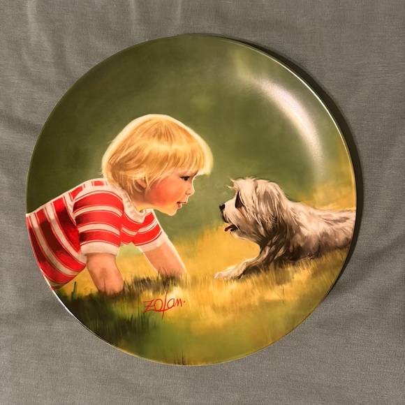 💖Zolan Vintage 1985 “Making Friends” 7 1/2 “ numbered plate. - Picture 1 of 2